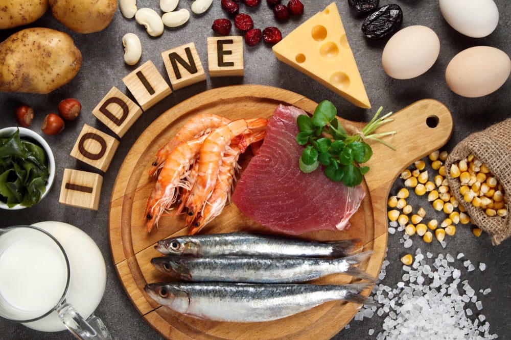 What can happen due to low iodine intake