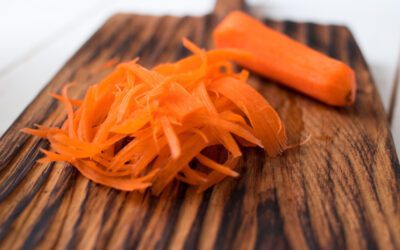 Carrot Ribbons With Lime Dressing and Poppy and Sesame Seeds